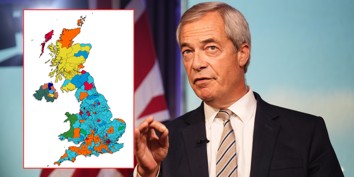 Reform UK 'reshaping entire political map of Britain' as new poll reveals Nigel Farage's next target