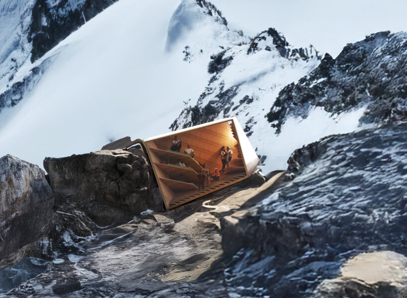 the structure is set to debut as an urban pavilion during the 2026 Winter Olympics in Milan