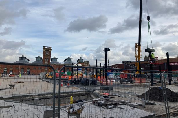 Market Square in Ashton, Tameside. Pictured on October 29, 2025
