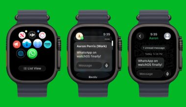 WhatsApp Testing Apple Watch App