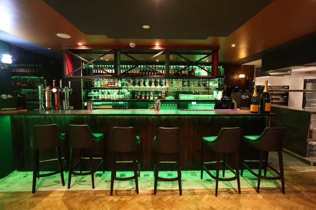 The bar area inside House of Caesar