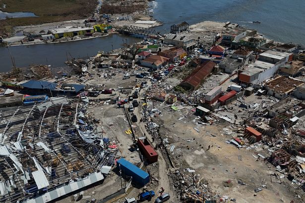A view of Black River, Jamaica, Thursday, Oct. 30, 2025, in the aftermath of Hurricane Melissa.