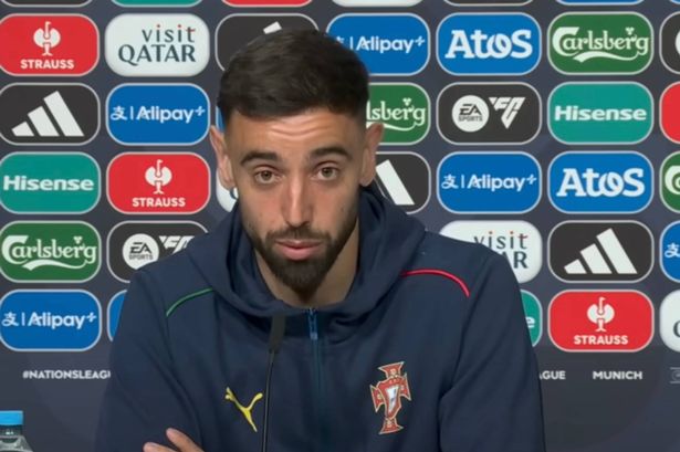 Bruno Fernandes speaking
