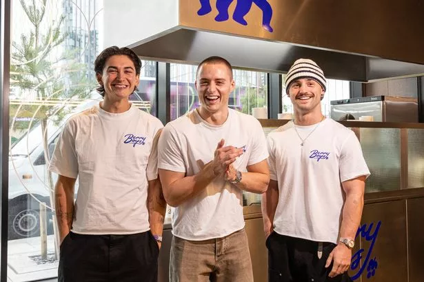 (L-R) Josh Young, Finn Hall, and Harry Stocks of Berry Boys 
