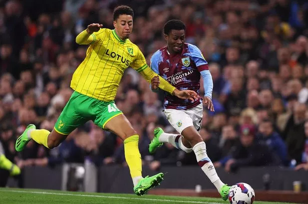 Jonathan Tomkinson in action for Norwich City against Burnley