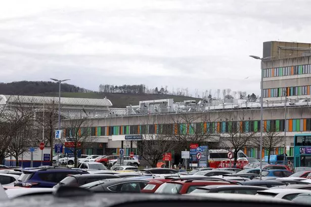 Car park opposite the main entrance to Ysbyty Glan Clwyd