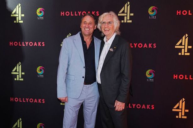 Nick Pickard and Sir Phil Redmond attend the Hollyoaks 30th anniversary celebration at St George's Hall