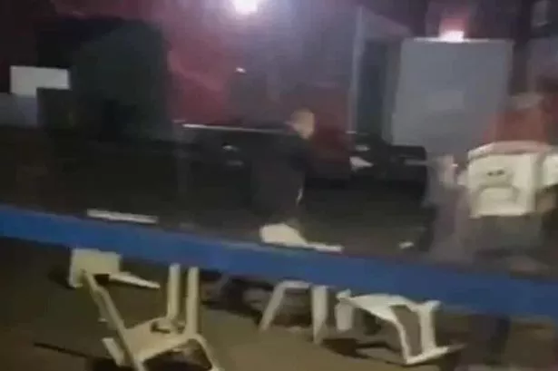 Police were called to reports of a disturbance involving a man with a knife