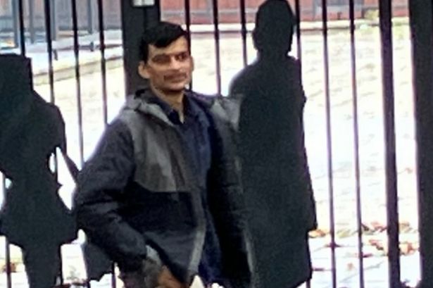 Hari Rajamoni leaving Liverpool Crown Court