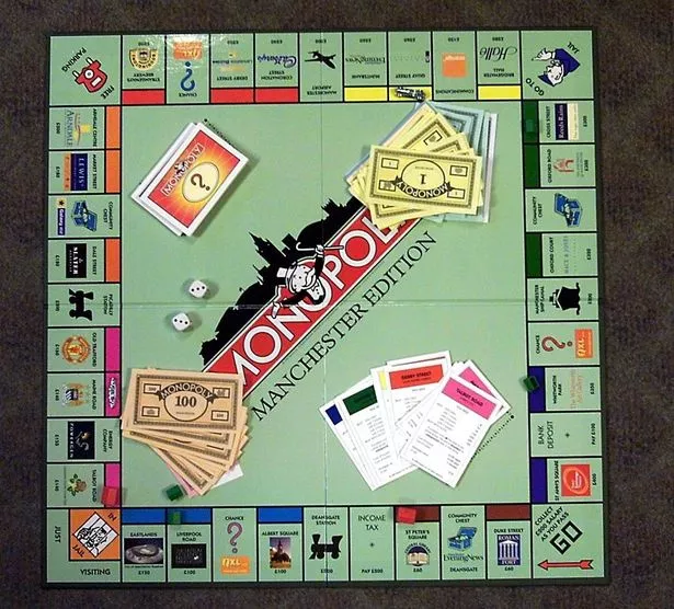 Original 1999 Manchester Edition release of the board game Monopoly