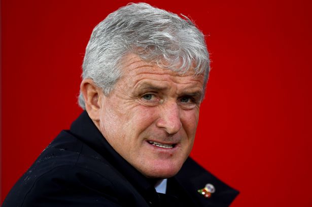SOUTHAMPTON, ENGLAND - NOVEMBER 10:  Mark Hughes, Manager of Southampton looks on prior to the Premier League match between Southampton FC and Watford FC at St Mary's Stadium on November 10, 2018 in Southampton, United Kingdom.  (Photo by Harry Trump/Getty Images)