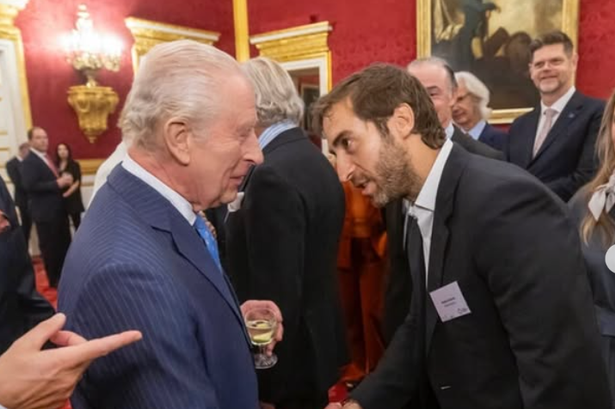 Former Arsenal midfielder Matheu Flamini meets King Charles III