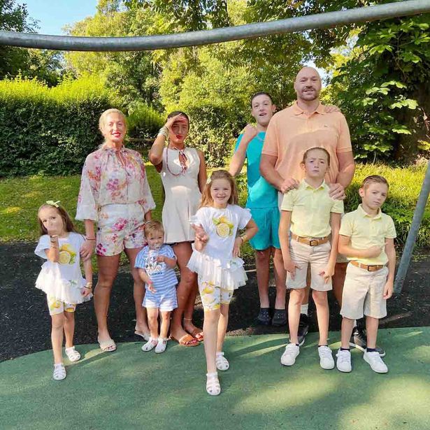 Paris and Tyson Fury and their brood