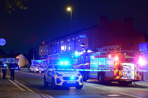 Police cordon off Warrington Road due to a gas leak