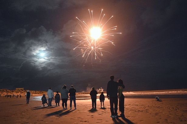 A fireworks display was held to mark the final day of Coney Beach, Porthcawl