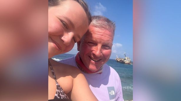 Jason Hall and his daughter