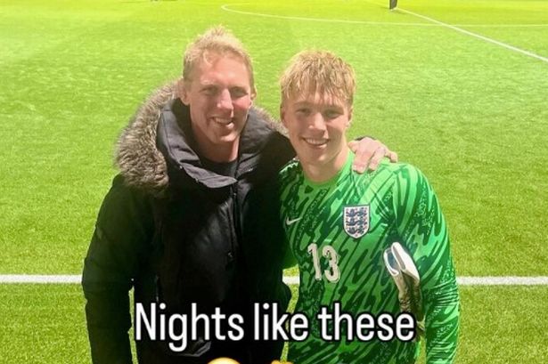 Lewis Moody was present to watch his son turn out for England