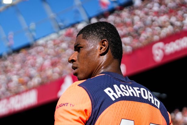 Marcus Rashford looks on