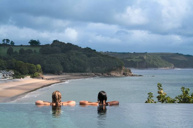 The infinity pool at St Brides Spa Hotel, Saundersfoot