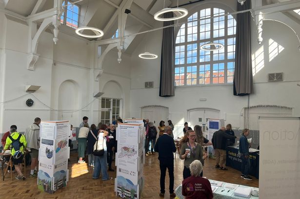 One of many South Bristol Liveable Neighbourhood consultation events, at the Southville Centre on Tuesday, September 30