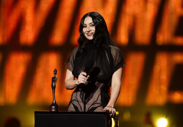 Charli XCX accepts the award for Song Of the Year on stage during The BRIT Awards 2025