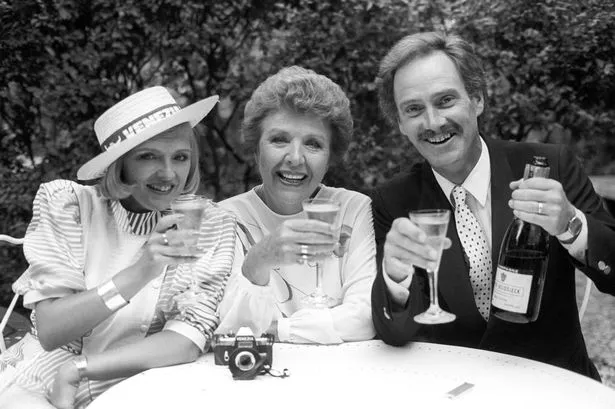 Tony Adams with Crossroads co-stars Noele Gordon and Jane Rossington