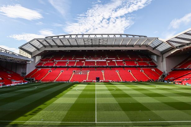 GV of Anfield ahead of the Manchester United v Liverpool FC clash 