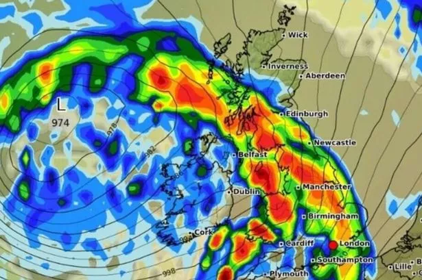 Weather map by WXCharts
