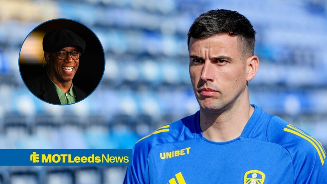 Karl Darlow alongside a circle inset of Ian Wright.