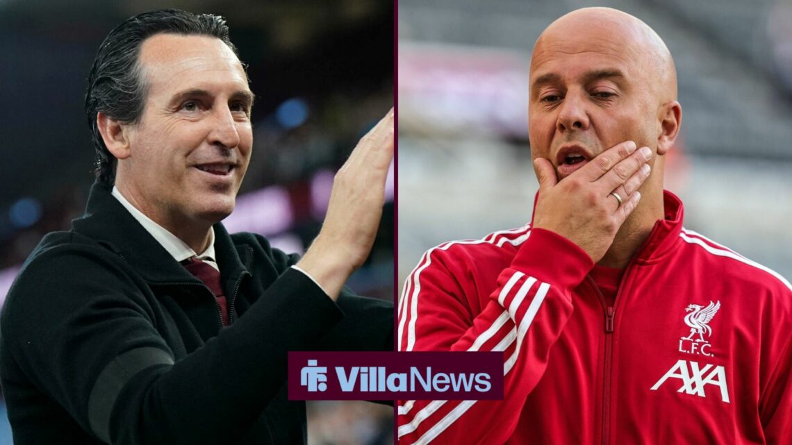 Unai Emery and Arne Slot alongside each other.