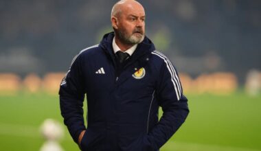 Steve Clarke on the Hampden touchline