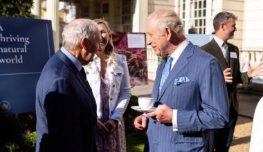 King Charles meets with Arran's COAST team at charity event