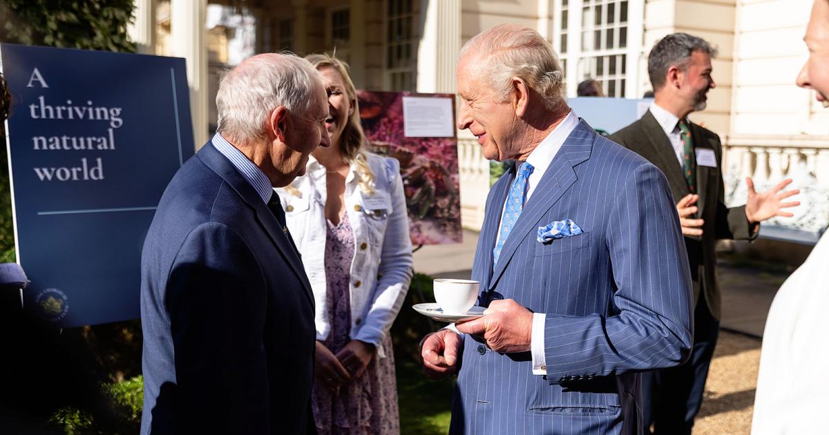 King Charles meets with Arran's COAST team at charity event