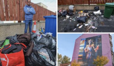 Glasgow man says missed collections have made bin area 'health hazard'