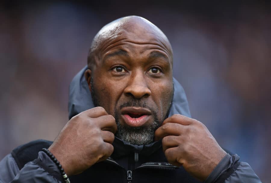 Port Vale manager Darren Moore before the match