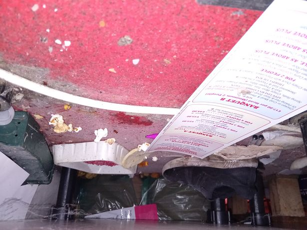 Rat droppings and other objects found during food hygiene inspection at Star Noodle takeaway November 2024