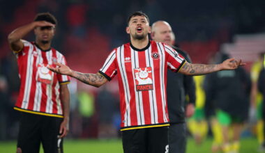 SUFC - Sheffield United's Gustavo Hamer celebrates after the match
