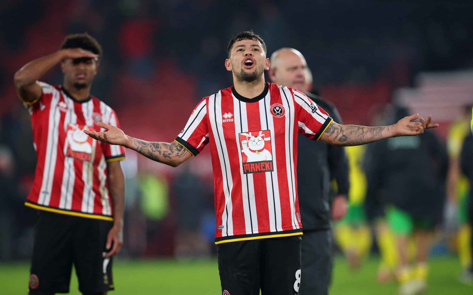 SUFC - Sheffield United's Gustavo Hamer celebrates after the match