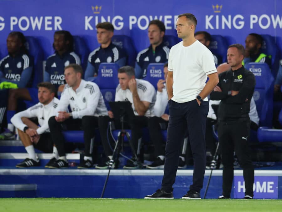 BCFC - Birmingham City manager Chris Davies looks on