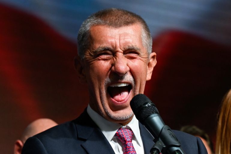 Leader of ANO party Andrej Babis
