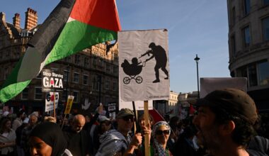Relief, scepticism over Gaza ceasefire at pro-Palestine rally in London | Gaza News
