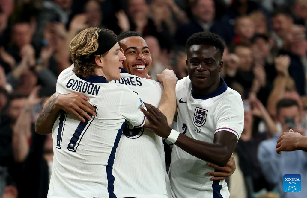 friendly football match between England and Wales-Xinhua