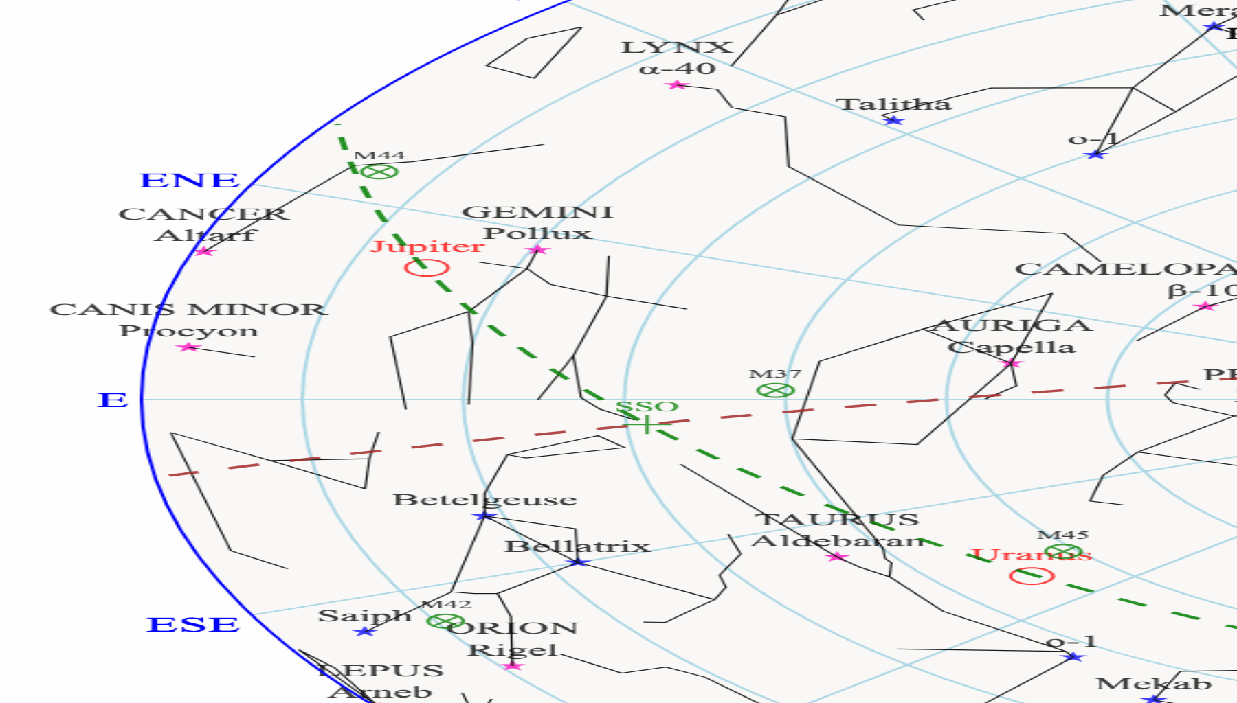 The night sky over Edinburgh in November