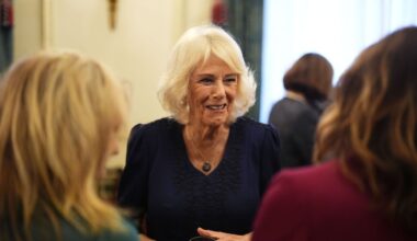 A romantic nod to the King? Queen Camilla wears a rarely seen necklace during her highly personal engagement at Clarence House