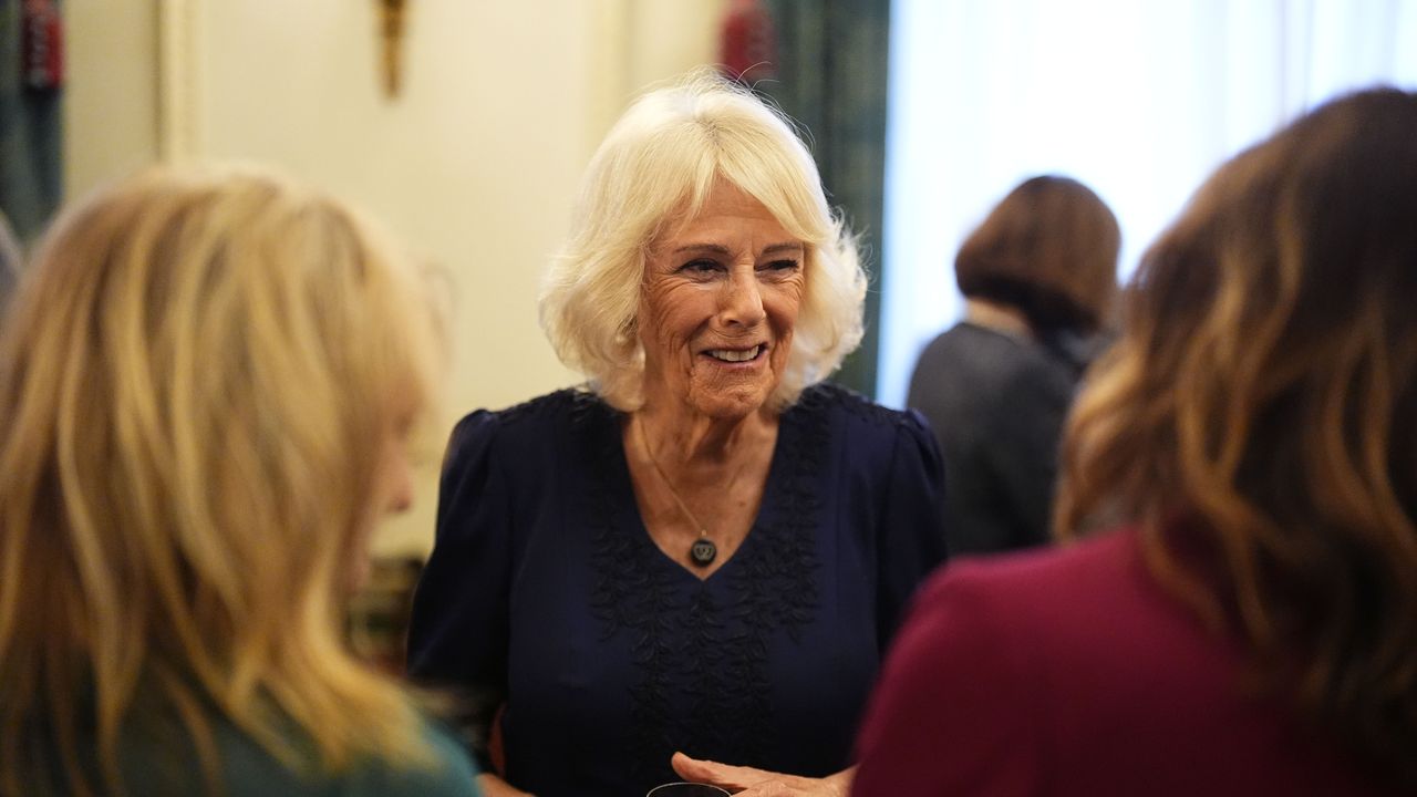 A romantic nod to the King? Queen Camilla wears a rarely seen necklace during her highly personal engagement at Clarence House