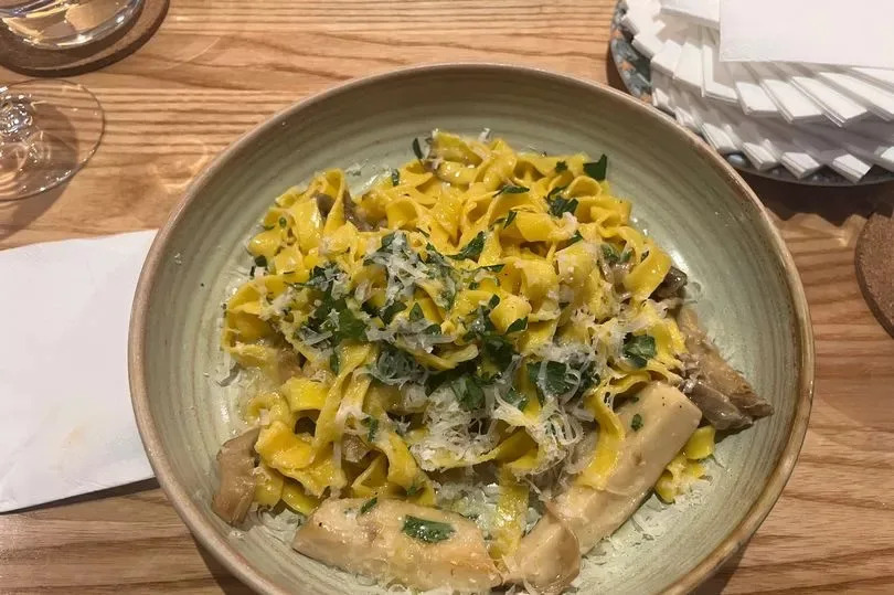 Homemade tagliatelle