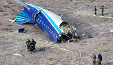 Putin says Russian air defenses shot down Azerbaijani jet's crash last year, killing 38