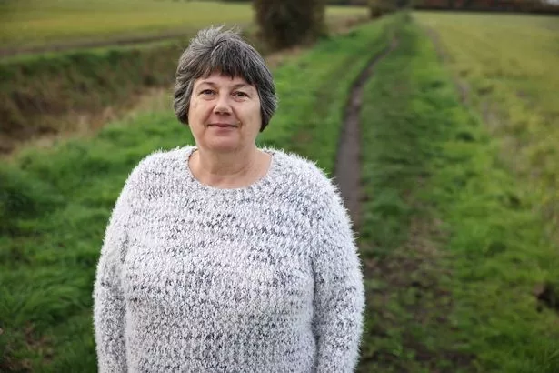 Marj Powner - one of the campaigners are opposing the development of New Carrington in the Places for Everyone plan