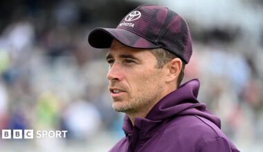 Tim Southee looking on