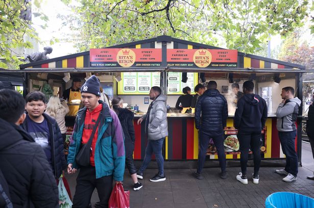 Rita's Reign in Manchester's Piccadilly Gardens.